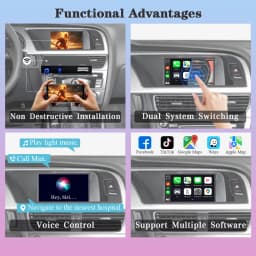 AUTOTOP Android Auto Smart Adapter For Audi A4/A5/S4/S5/Q5 MMI 2G/3G Wireless CarPlay AirPlay MirrorLink Bluetooth GPS Wifi