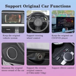 AUTOTOP Android Auto Smart Adapter For Audi A4/A5/S4/S5/Q5 MMI 2G/3G Wireless CarPlay AirPlay MirrorLink Bluetooth GPS Wifi