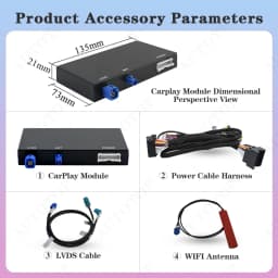 AUTOTOP Android Auto Smart Adapter For Audi A4/A5/S4/S5/Q5 MMI 2G/3G Wireless CarPlay AirPlay MirrorLink Bluetooth GPS Wifi