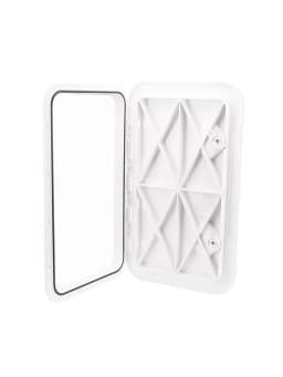 Marine Deck Access Hatch Boat Hatch Rectangle Boat Deck Hatch 606 x 353mm White Heavy Duty Lid with Non-Slip Surface