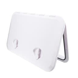 Marine Deck Access Hatch Boat Hatch Rectangle Boat Deck Hatch 606 x 353mm White Heavy Duty Lid with Non-Slip Surface