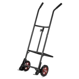 Metal trolley with 2 rubber wheels and EVA handle for mounting oil drums