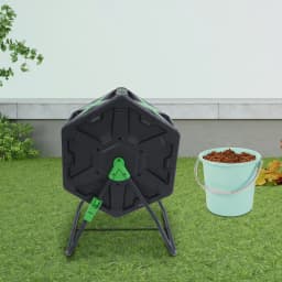 Tumbling Composter Rotating Compost Bin Single Chamber Compost Bin