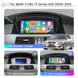 Junsun 8 Core Wireless CarPlay Andorid Auto Car Radio For BMW 3 Series E60 E61 E63 E64 5 Series E90 E91 E92 E93 2004-2012
