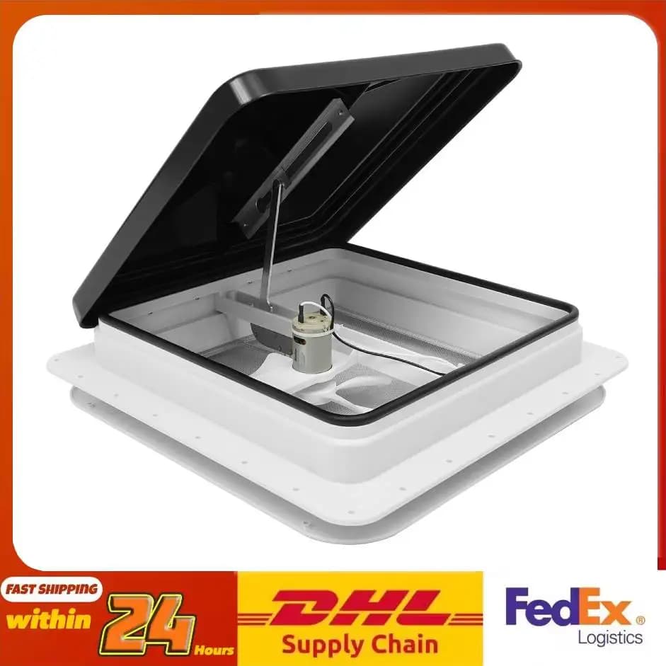 Roof Vent Skylight 42 x 42 cm for Caravans or Motorhomes RV Accessories RV Caravan Trailer Skylight Roof Vent Hatch