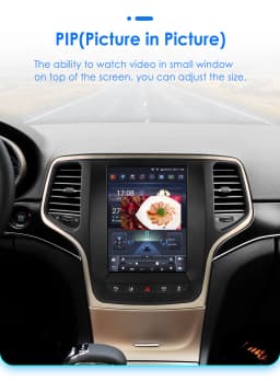 Hizpo For Tesla Style Android 14 For Jeep Grand Cherokee 2014 -2022 Car Multimedia Stereo Player Navigation GPS Autoradio 9.7“
