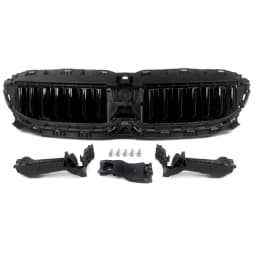 Front Radiator Grille Active Air Shutter Black Compatible with BMW G20 G21 330i 2019-2022 Automotive Exterior Parts 51749465188