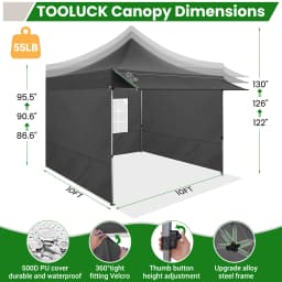 Gazebo 3x3 Waterproof Stable Winterproof with Awnings and Sidewalls,UV Protection 50+ Pop-up Gazebo Foldable Party Tent for Gard