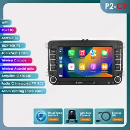 Android13 Car Radio For Volkswagen Skoda Octavia golf 5 6 touran passat polo Jetta 2Din Car Multimedia Player GPS WiFi Carplay