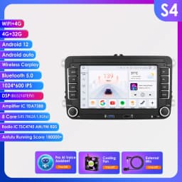 Android13 Car Radio For Volkswagen Skoda Octavia golf 5 6 touran passat polo Jetta 2Din Car Multimedia Player GPS WiFi Carplay