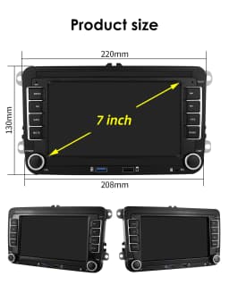 Android13 Car Radio For Volkswagen Skoda Octavia golf 5 6 touran passat polo Jetta 2Din Car Multimedia Player GPS WiFi Carplay