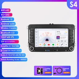 Android13 Car Radio For Volkswagen Skoda Octavia golf 5 6 touran passat polo Jetta 2Din Car Multimedia Player GPS WiFi Carplay