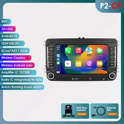 Android13 Car Radio For Volkswagen Skoda Octavia golf 5 6 touran passat polo Jetta 2Din Car Multimedia Player GPS WiFi Carplay