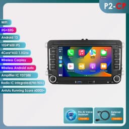 Android13 Car Radio For Volkswagen Skoda Octavia golf 5 6 touran passat polo Jetta 2Din Car Multimedia Player GPS WiFi Carplay
