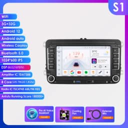 Android13 Car Radio For Volkswagen Skoda Octavia golf 5 6 touran passat polo Jetta 2Din Car Multimedia Player GPS WiFi Carplay