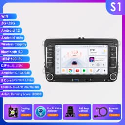 Android13 Car Radio For Volkswagen Skoda Octavia golf 5 6 touran passat polo Jetta 2Din Car Multimedia Player GPS WiFi Carplay