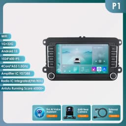 Android13 Car Radio For Volkswagen Skoda Octavia golf 5 6 touran passat polo Jetta 2Din Car Multimedia Player GPS WiFi Carplay