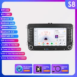 Android13 Car Radio For Volkswagen Skoda Octavia golf 5 6 touran passat polo Jetta 2Din Car Multimedia Player GPS WiFi Carplay