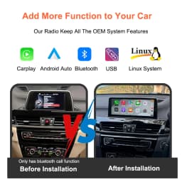 Bonroad 10.25 "Wireless Carplay Android Auto Linux Car Multimedia Player For BMW X1 F48 X2 F49 NBT System 2016-2017 Monitor Link
