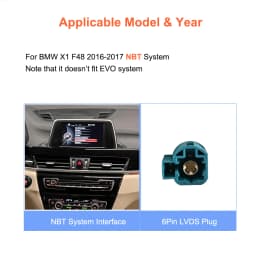 Bonroad 10.25 "Wireless Carplay Android Auto Linux Car Multimedia Player For BMW X1 F48 X2 F49 NBT System 2016-2017 Monitor Link