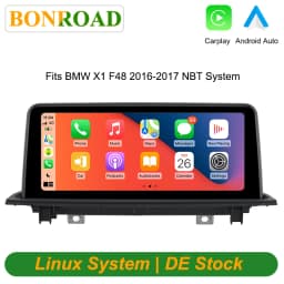 Bonroad 10.25 "Wireless Carplay Android Auto Linux Car Multimedia Player For BMW X1 F48 X2 F49 NBT System 2016-2017 Monitor Link