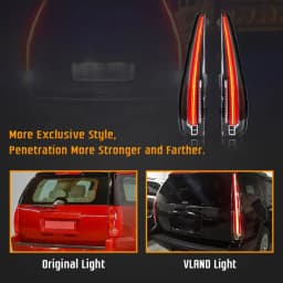 VLAND LED Tail Lights for GMC Yukon Chevy Tahoe Suburban 3rd Gen 2007–2014 W/ Start-up Animation Rear Lamps Assembly Set of 2