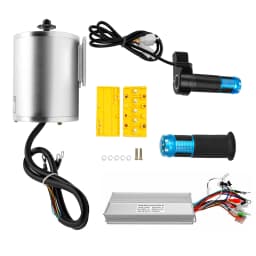 60V 2000W BLDC Motor Kit, 4300r/min Electric Brushless DC Motor w/3-Speed Controller and Universal Throttle DIY Part Conversion