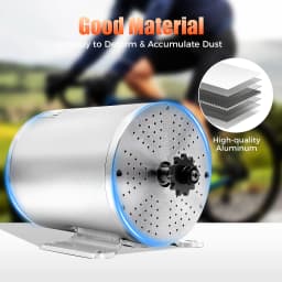 60V 2000W BLDC Motor Kit, 4300r/min Electric Brushless DC Motor w/3-Speed Controller and Universal Throttle DIY Part Conversion