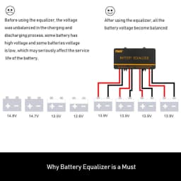 PowMr EU Battery Equalizer Voltage swing Can Equalize 24V 48V Solar Power Bank for Life Battery to extension Cycle Life