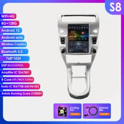 Hizpo 9.7" For Tesla Style Car Radio For for Citroen C4 C-Triomphe C- Quatre 2004 - 2012 Carplay Android Auto Electronic Devices