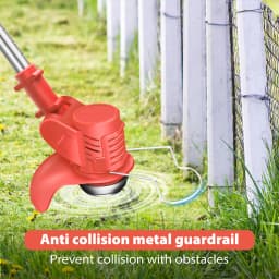 BRIEFNESS Cordless Strimmer,Lightweight Electric Grass Trimmer and Edger,Ideal for Lawn Care,Weed Control,and Garden Maintenance