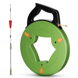 4 mm Cable Retraction Aid, 60m Pull Wire for Empty Pipes with Shatterproof Cable, Cable Puller with Plastic Housing