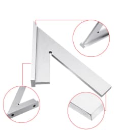 150x100mm 45 Degree Miter Angle Corner Ruler Stainless Steel Wide Base Gauge Woodworking Square Angle Measuring Tool