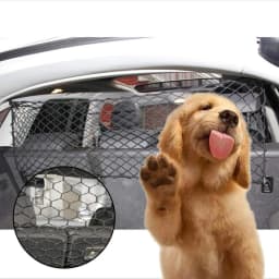 Dog Car Net Barrier Pet Car Divider Back Seat Barrier Net, Easy to Install and Remove, Car Dog Divider for SUV Trucks