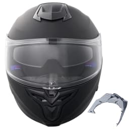 SucceBuy Motorcycle Helmet Full Face Smart Street ABS&High Density Helmet with Bluetooth Slot&Interchangeable Lens Fit for Adult