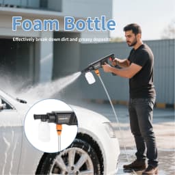 300W High-Pressure Brushed Car Wash Water Gun Automatic Cleaning Foam Dispenser with Filtration Device for Cleaning Floor Window