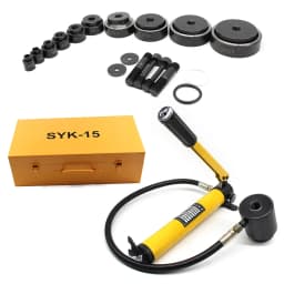 15T SYK-15 Hydraulic Sheet Metal Punch Hole Cutter Set Tool Kit Hydraulic Hole Opener Steel Plate Puncher 16-101mm
