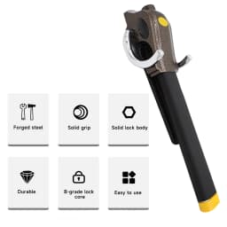 Car Steering Wheel Anti-theft Lock Aluminum Alloy Foldable Anti-theft Security Car Lock Protection Device For Cars Trucks Vans