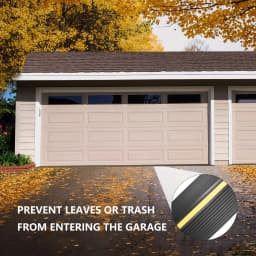 6M Garage Door Threshold Seal Waterproof Seal Strip Floor Buffer Sealing Strips Rubber DIY Seal Replacement For Garage Doors