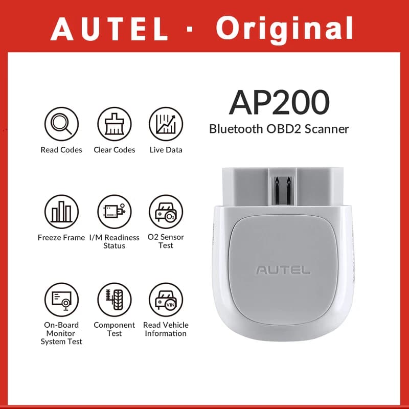 Autel MaxiAP Bluetooth OBD2 Scanner Automotivo OBD 2 Code Reader AP200 Diagnostic Tools Full Systems Scanner Before 2017 Year