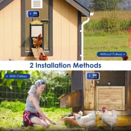 Automatic Chicken Coop Door Control Box, Waterproof Light Sensor, Battery Operated, Induction, Automatic Chicken Coop Door