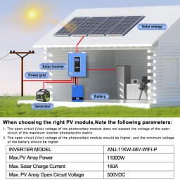 11Kw 48V 4.2Kw 24V Hybrid Solar Inverter Parallel 230V Pure Sine Wave Mppt Inverter Off Grid Tie 100A 160A Mppt Solar Charger