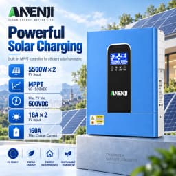 11Kw 48V 4.2Kw 24V Hybrid Solar Inverter Parallel 230V Pure Sine Wave Mppt Inverter Off Grid Tie 100A 160A Mppt Solar Charger