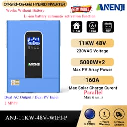 11Kw 48V 4.2Kw 24V Hybrid Solar Inverter Parallel 230V Pure Sine Wave Mppt Inverter Off Grid Tie 100A 160A Mppt Solar Charger