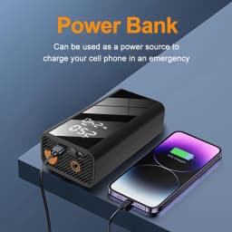 EAFC 2 in 1 1200A Car Jump Starter Inflation Pump With150PSI Tire Inflator Power Bank Auto Emergency Repair Tool Battery Booster