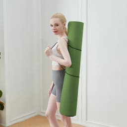 80Cm/100Cm Yoga Mat Non Slip Tpe Gymnastics Mat for Pilates Fitness & Training Sports Mat for Yoga Pilates & Gym