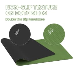 80Cm/100Cm Yoga Mat Non Slip Tpe Gymnastics Mat for Pilates Fitness & Training Sports Mat for Yoga Pilates & Gym