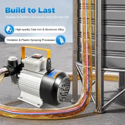 60L/Min Self Priming Electric Oil Pump Transfer Fuel Oil Diesel 550W Biodiesel Pump Heating Oil Pump Delivery Pump Suction Pump