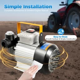 60L/Min Self Priming Electric Oil Pump Transfer Fuel Oil Diesel 550W Biodiesel Pump Heating Oil Pump Delivery Pump Suction Pump