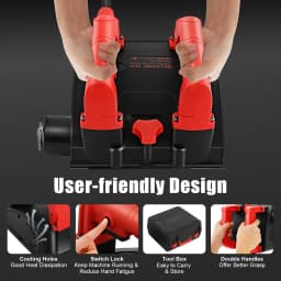 1680W Concrete Grinder,Portable Refurbishment Milling Machine,Wall Grinder,Wall Milling Cutter,3000 rpm 1-4 mm Depth Adjustable